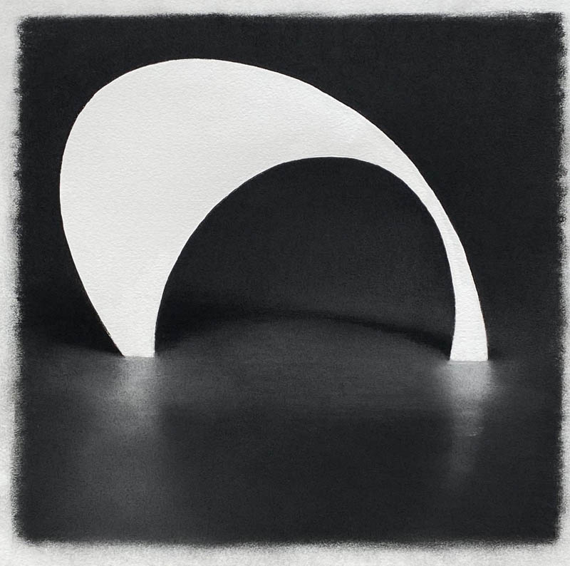 Michael DeLuca, Bridge, Pastel on paper, 9 x 7 inches, 2020